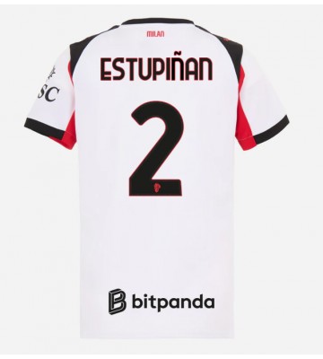 AC Milan Pervis Estupinan #2 Replica Away Stadium Shirt for Women 2025-26 Short Sleeve